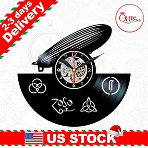 Led Zeppelin Vinyl Clock Record Decor Rock Gifts